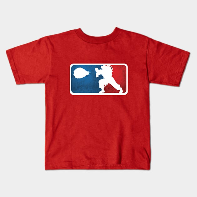 League Fighter Kids T-Shirt by Spilled Ink